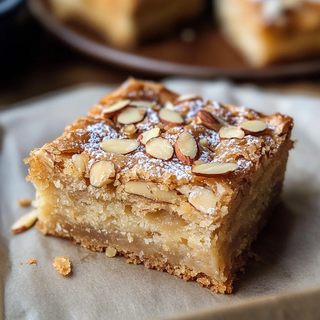 Easy Almond Croissant Blondies
