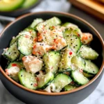 Easy California Roll Cucumber Salad