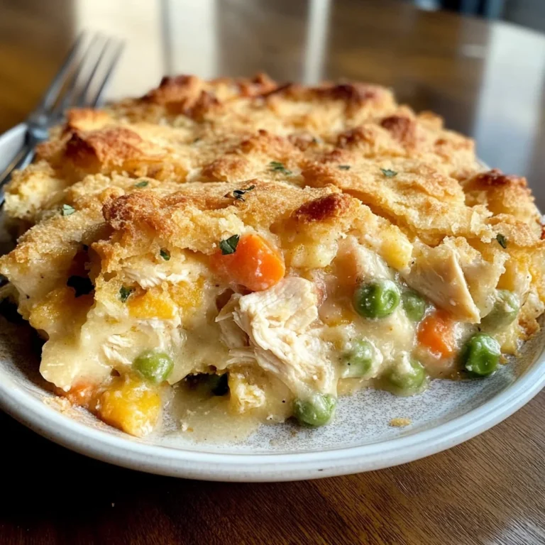 Easy Chicken Cobbler Dinner Casserole