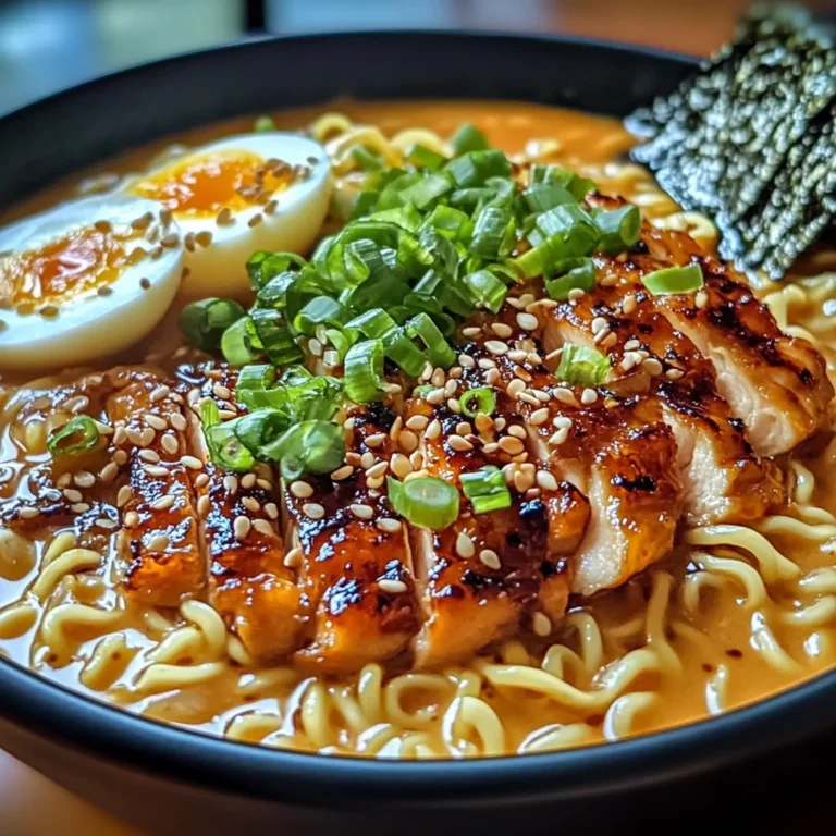 Fiery Chicken Ramen : Bold & Comforting