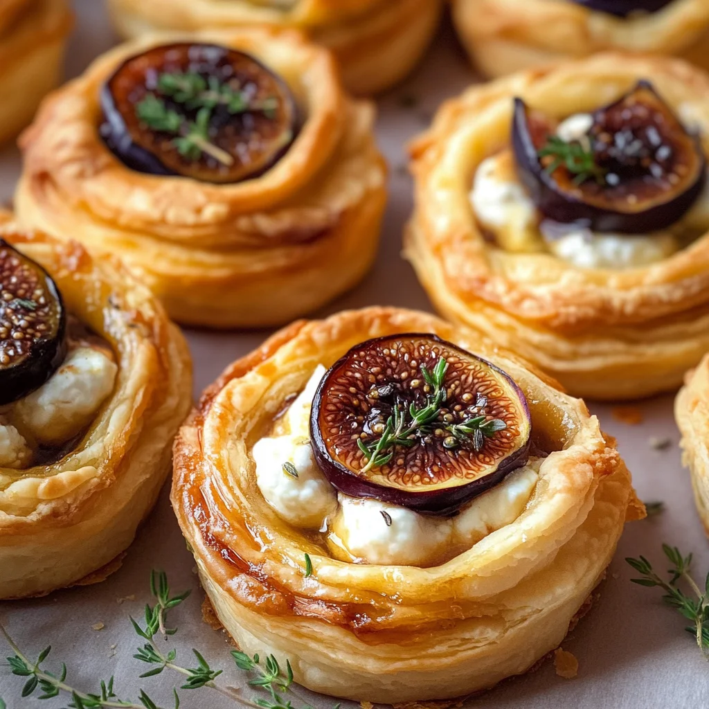 Goat Cheese and Fig Puff Pastry Tarts