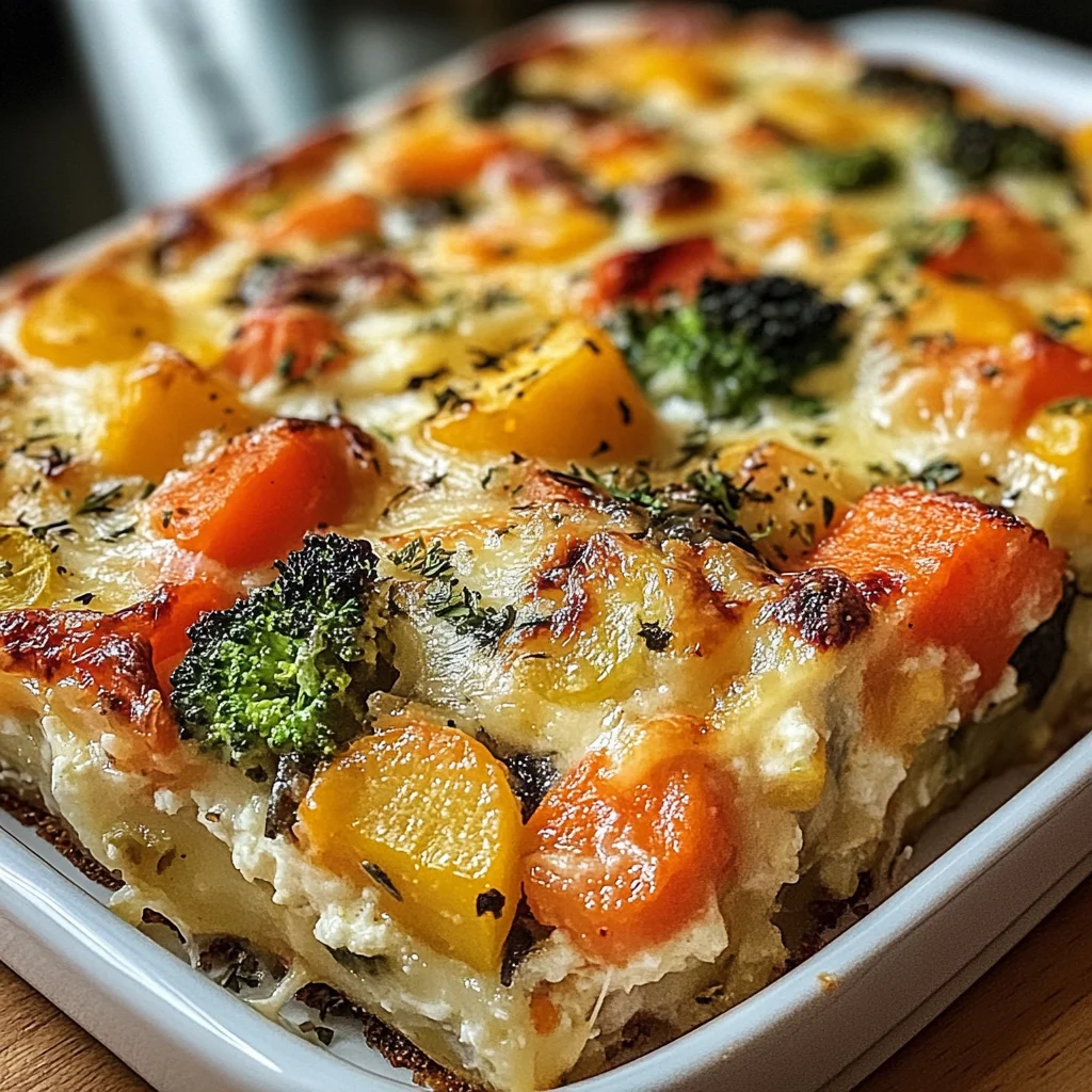 High-Protein Cottage Cheese Veggie Bake Recipe
