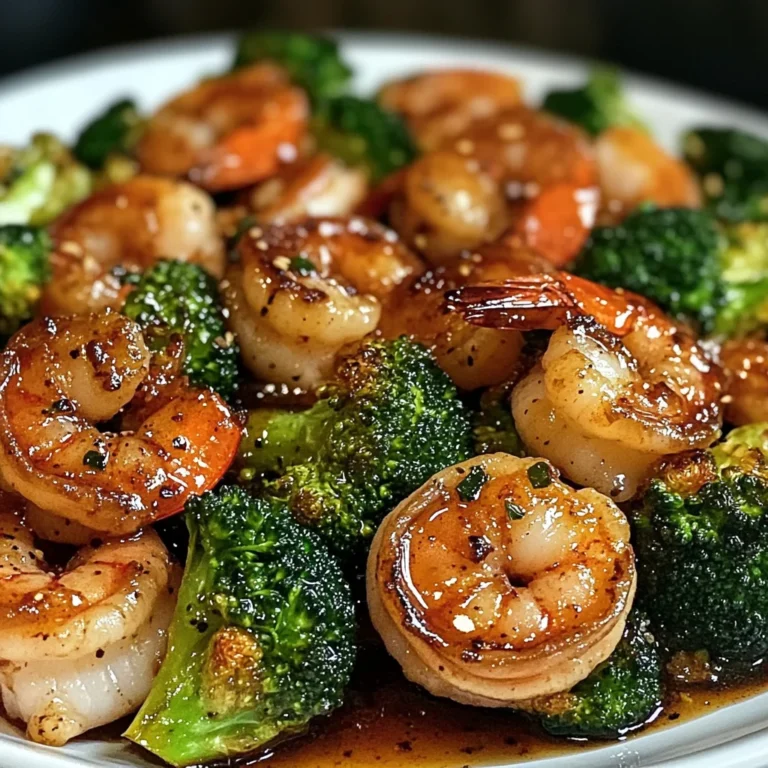 Honey Garlic Shrimp Roasted Broccoli