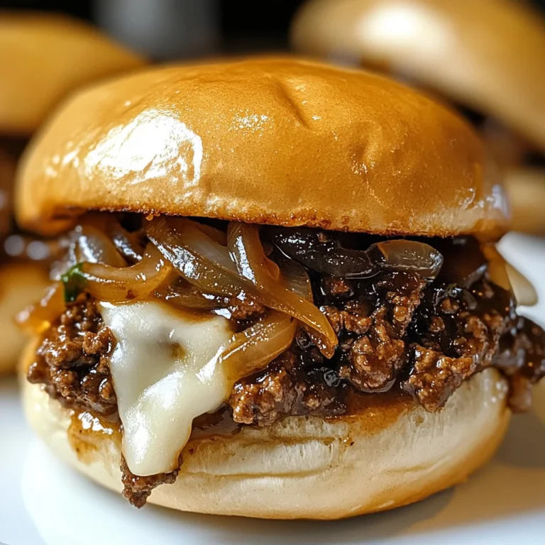 Irresistible French Onion Beef Sloppy Joes