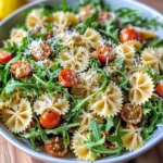 Lemon Arugula Pasta Salad