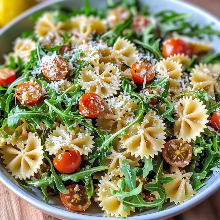 Lemon Arugula Pasta Salad