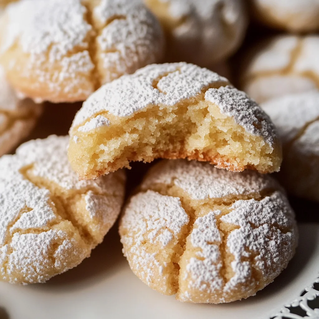 Limoncello Amaretti Cookies