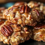 No-Bake Coconut Pecan Praline Cookies