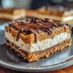 No Bake Peanut Butter Cheesecake Bars