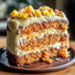 Pineapple Carrot Cream Cake : Moist & Tropical