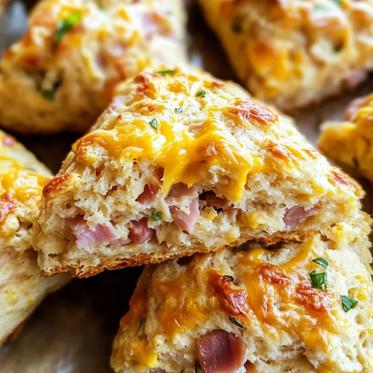 Savory Ham & Cheese Scones