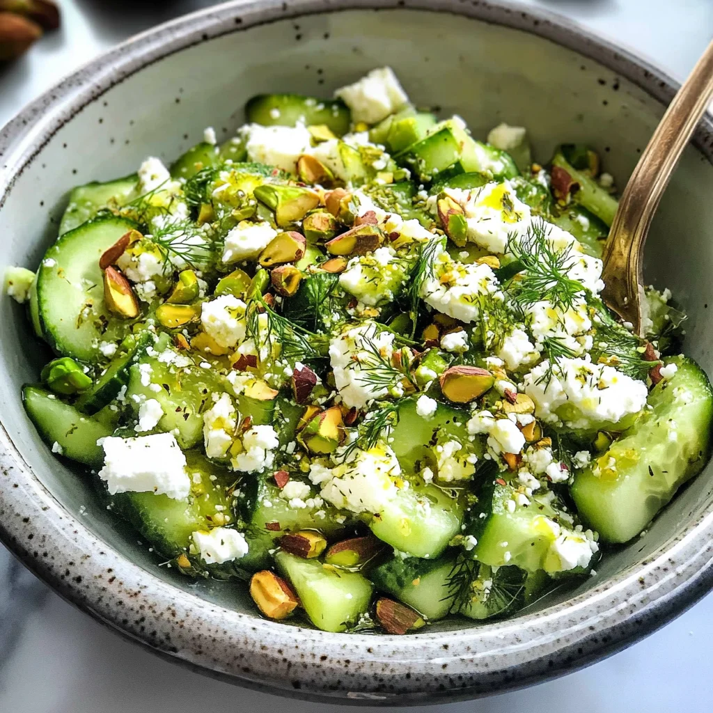 Smashed Cucumber Salad - With Feta and Dill