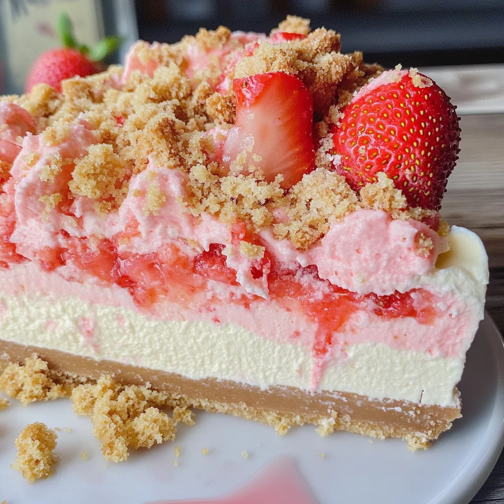 Strawberry Crunch Cheesecake
