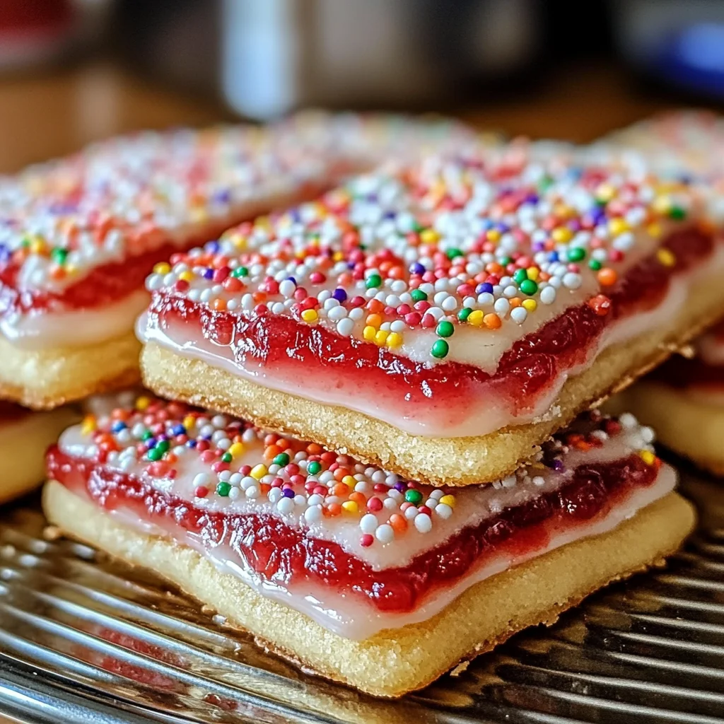 Strawberry Pop Tart Sugar Cookies