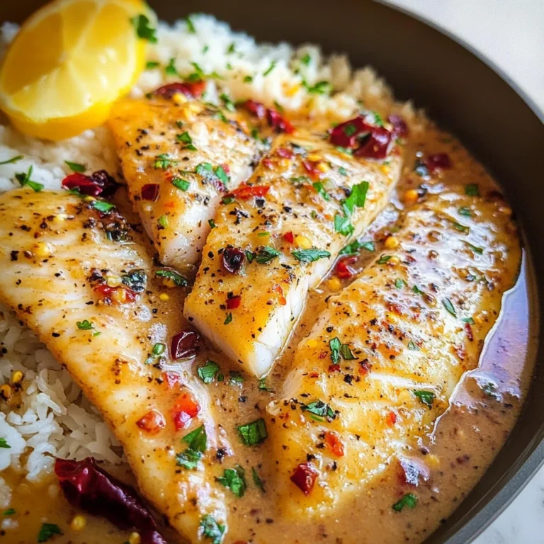 Tilapia in Roasted Pepper Sauce