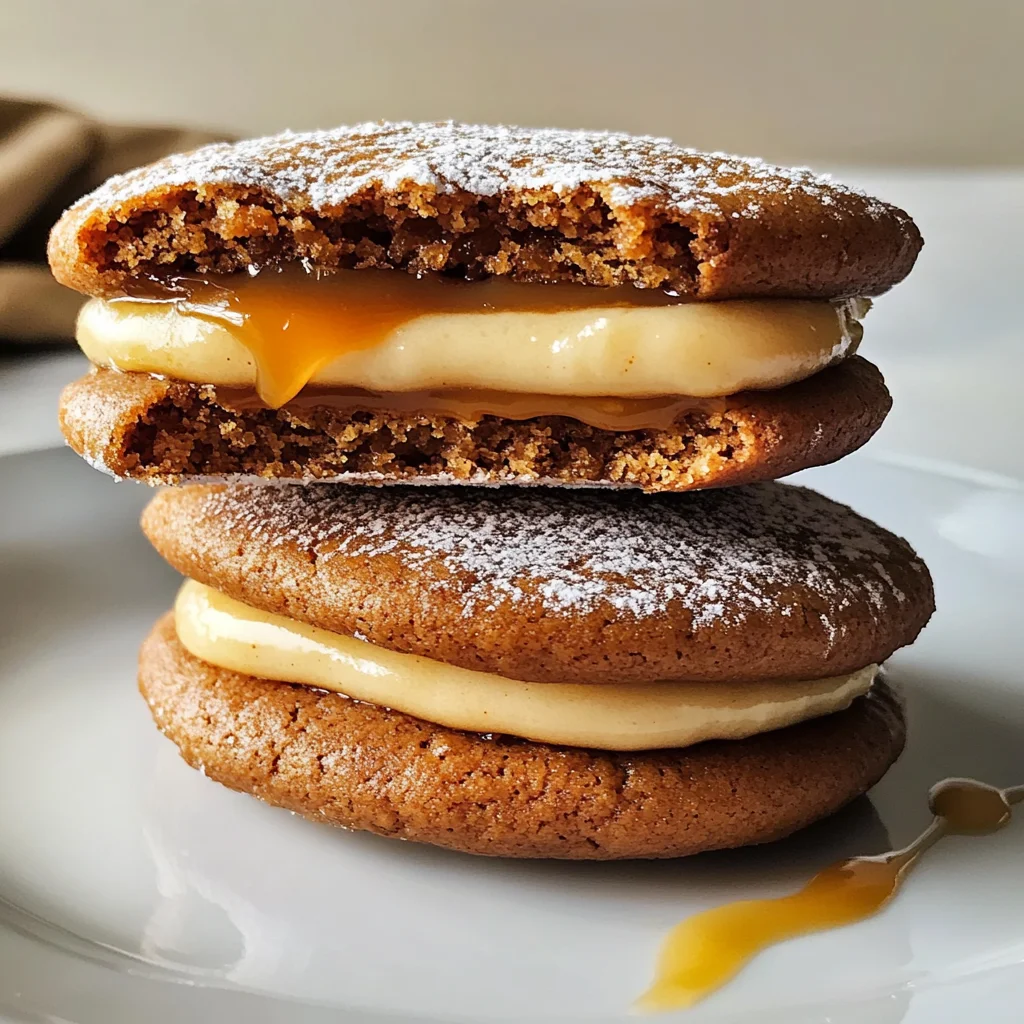 Apple Cider Whoopie Pie Cookies with Caramel
