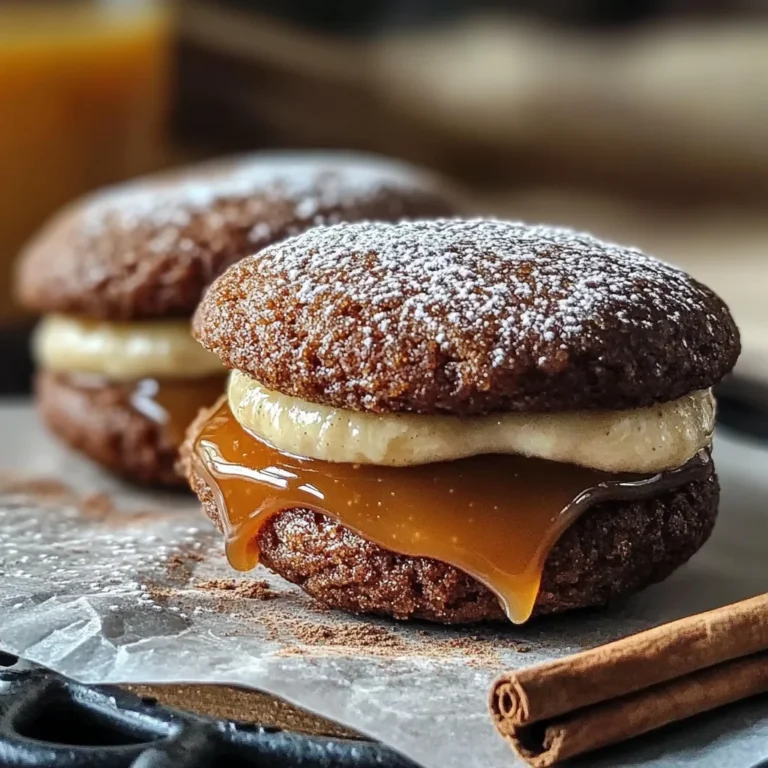 Apple Cider Whoopie Pie Cookies with Caramel