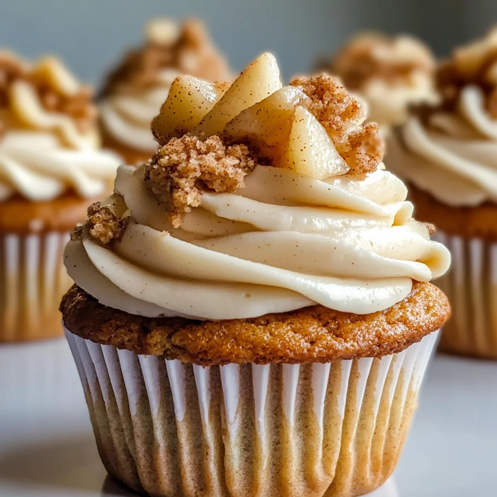 Apple Crisp Cupcakes
