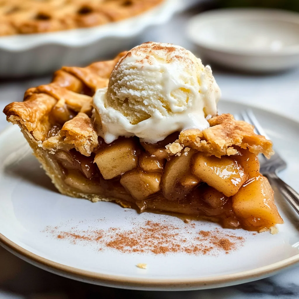 Apple Pie à la Mode (Apple Pie with Ice Cream Recipe)