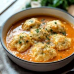 Best Tomato Soup with Cheddar Bay Dumplings