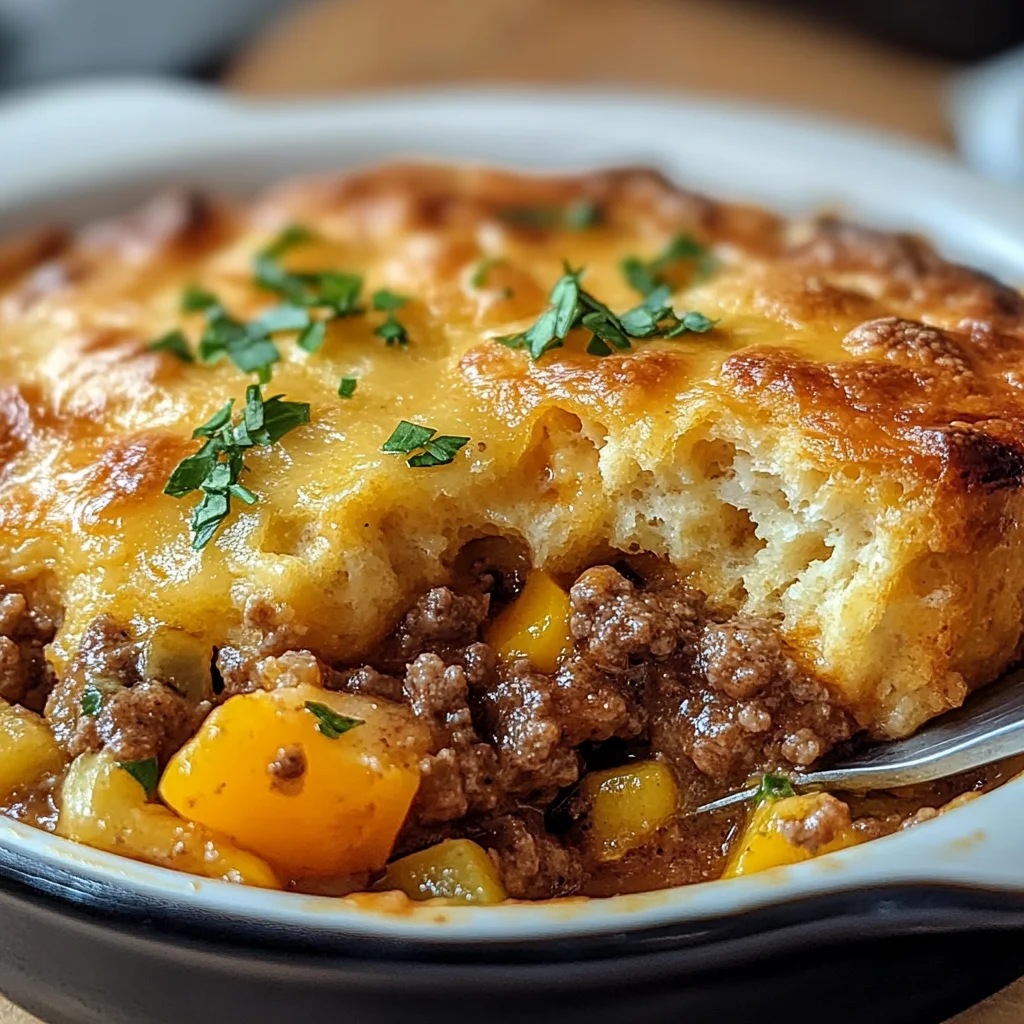 Cheddar Bay Ground Beef Cobbler