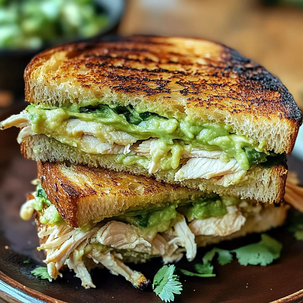 Chicken Avocado Melt Sandwich