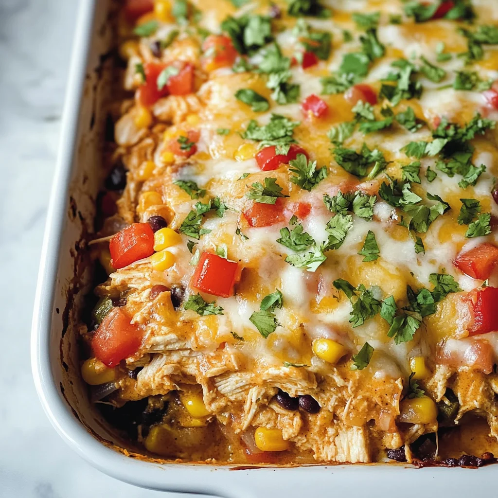 Chicken Burrito Casserole