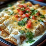Chicken Enchiladas with Sour Cream White Sauce