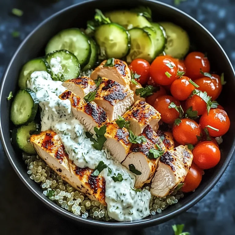 Chicken Tzatziki Bowls