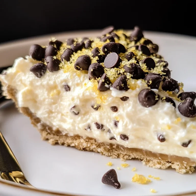Chocolate Chip Cannoli Pie