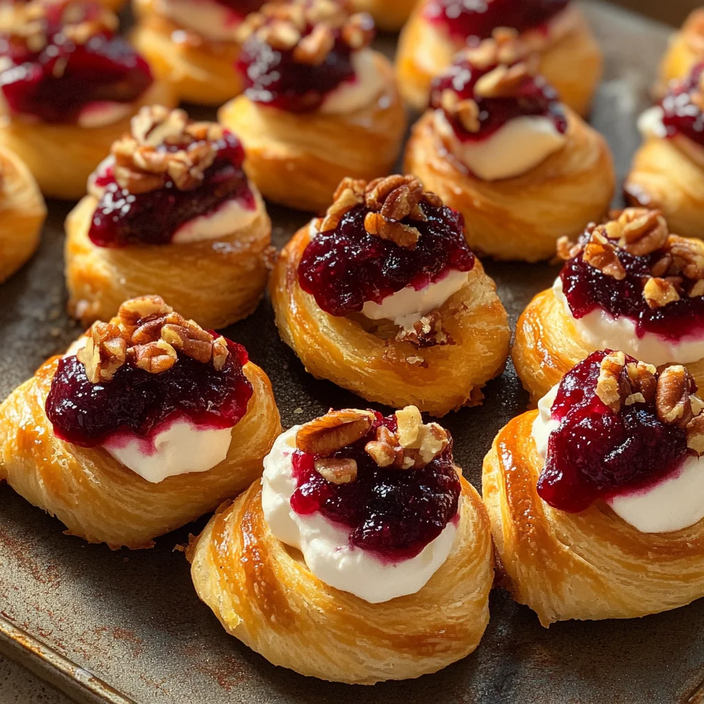 Cranberry Cream Cheese Crescent Bites