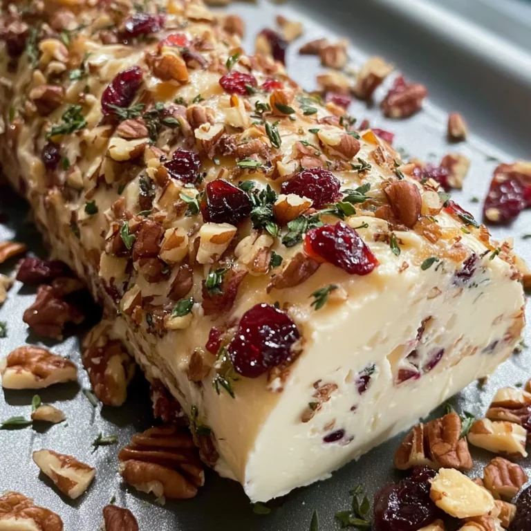 Cranberry Pecan Cheese Log