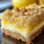 Creamy Lemon Cheesecake Crumb Bars Recipe