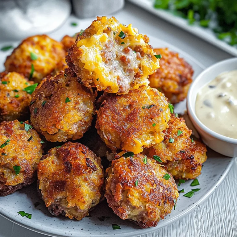Crispy Hashbrown Sausage Bites