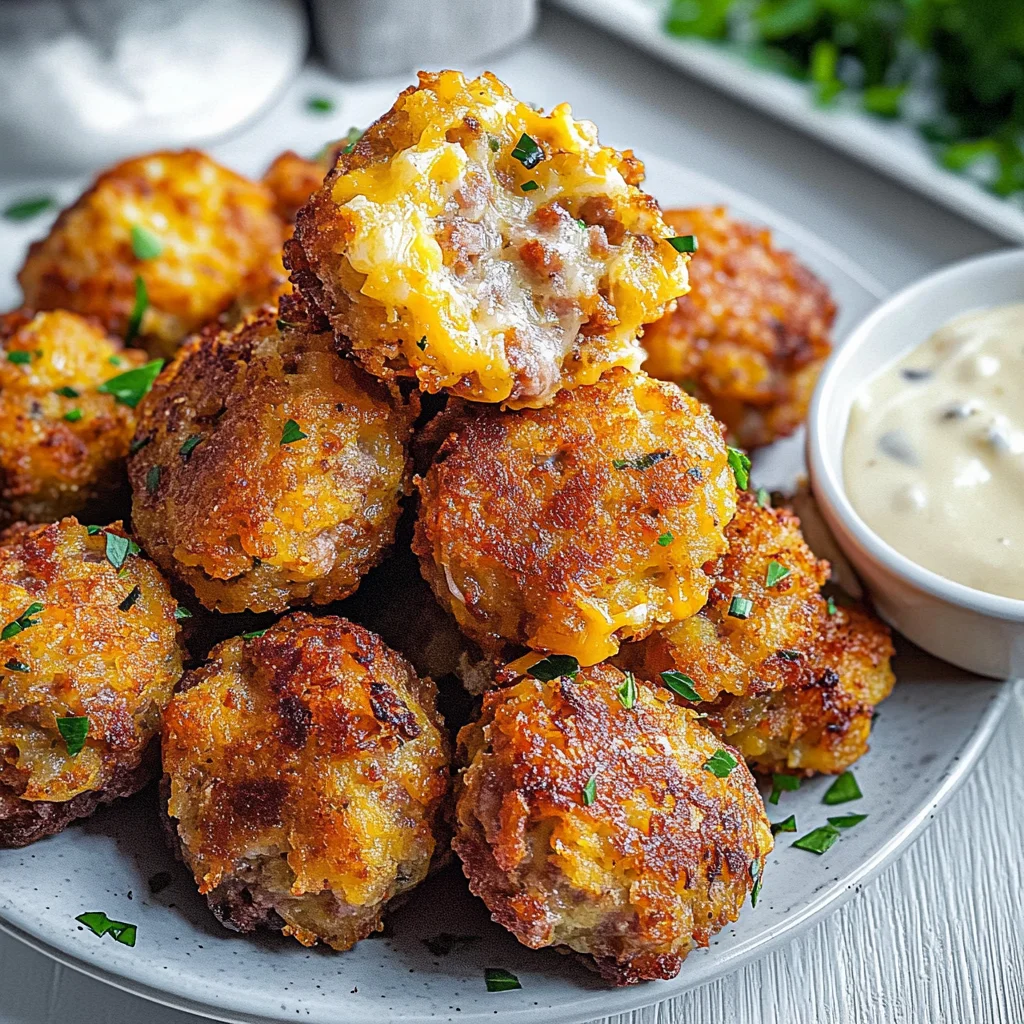 Crispy Hashbrown Sausage Bites