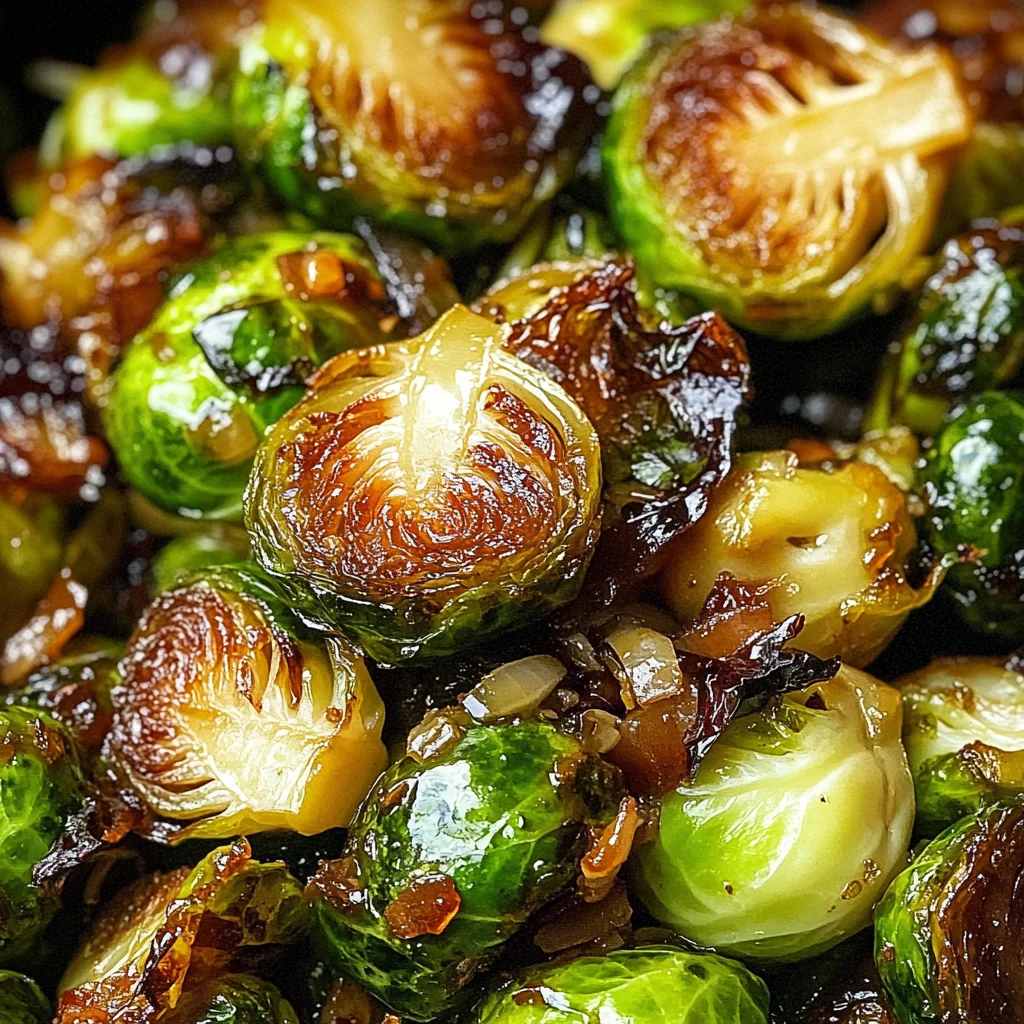 Crispy Honey Balsamic Brussels Sprouts