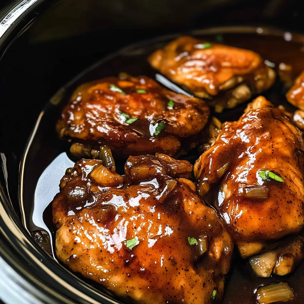Crockpot Bourbon Chicken