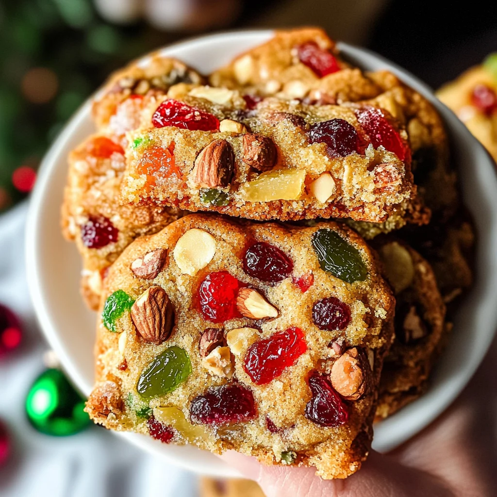 Easy Christmas Fruitcake Cookies Recipe
