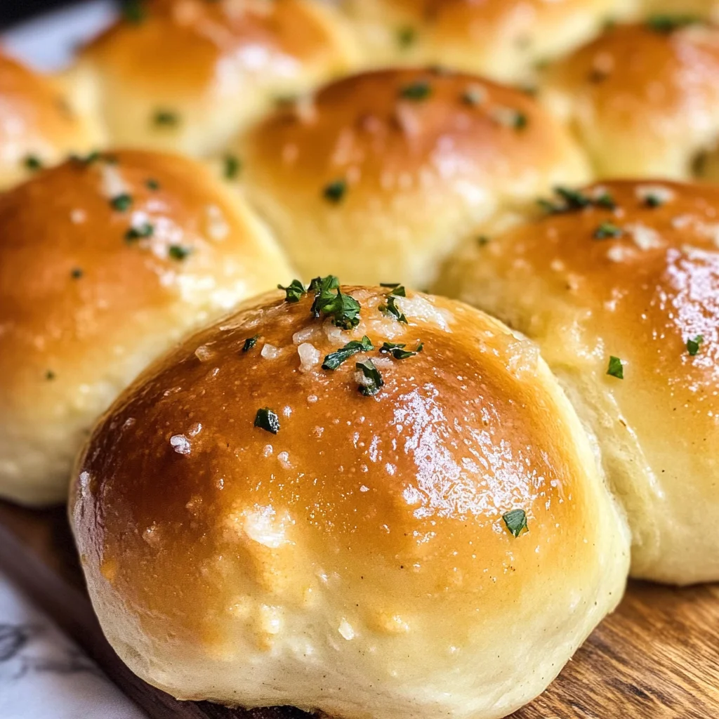 Easy Garlic Butter Dinner Rolls