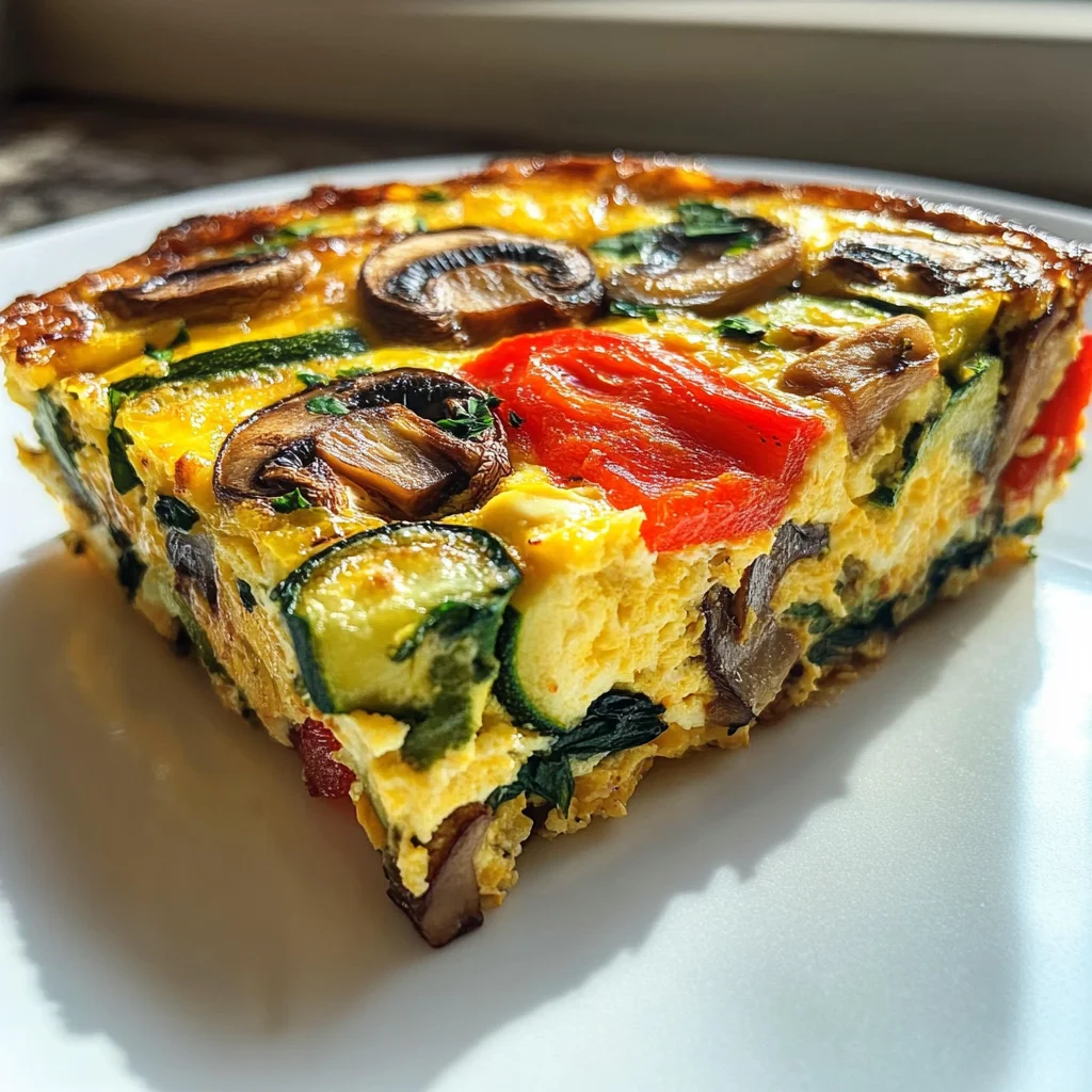 Garden Veggie Frittata: A 150-Calorie Delight