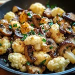 Garlic Cauliflower Mushroom Skillet: Quick & Delicious Dish