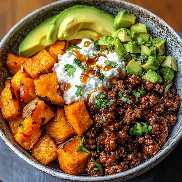 Ground Beef Hot Honey Bowl