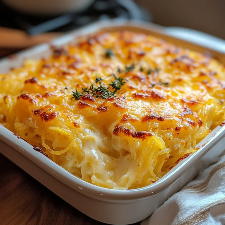 Healthy Spaghetti Squash Au Gratin