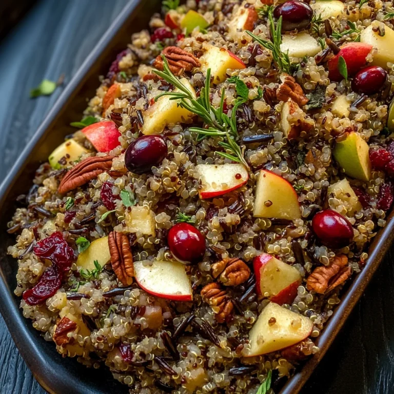 Herbed Wild Rice Quinoa Stuffing