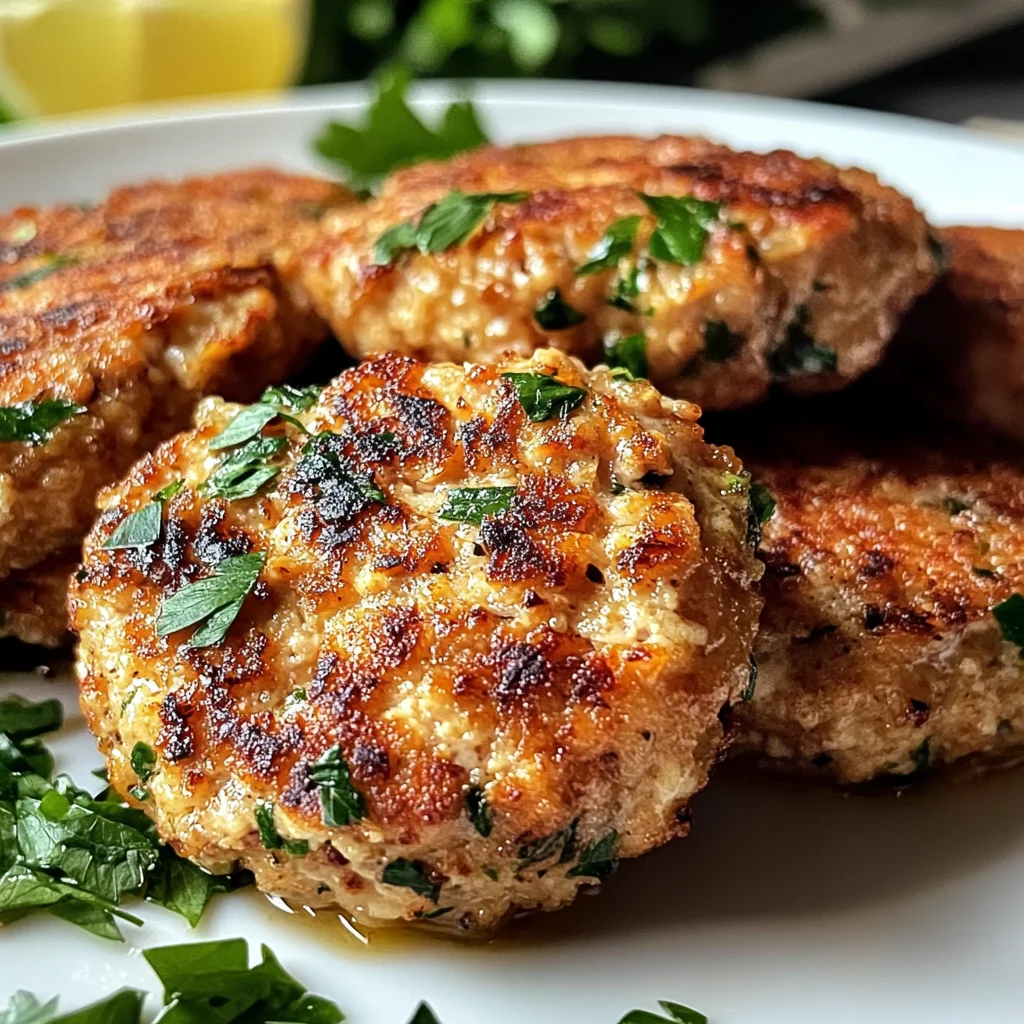 Mediterranean Chicken Patties