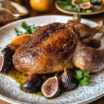 Oven Roasted Crispy Whole Duck & Figgy Orange Glaze