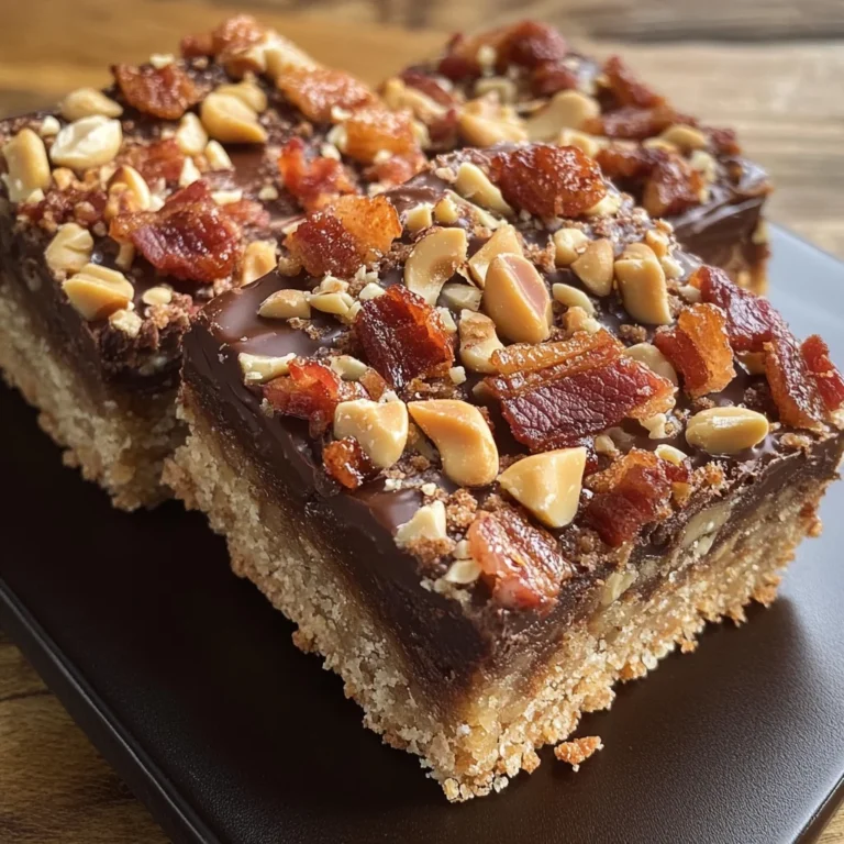 Peanut Butter-Turkey Bacon Bars