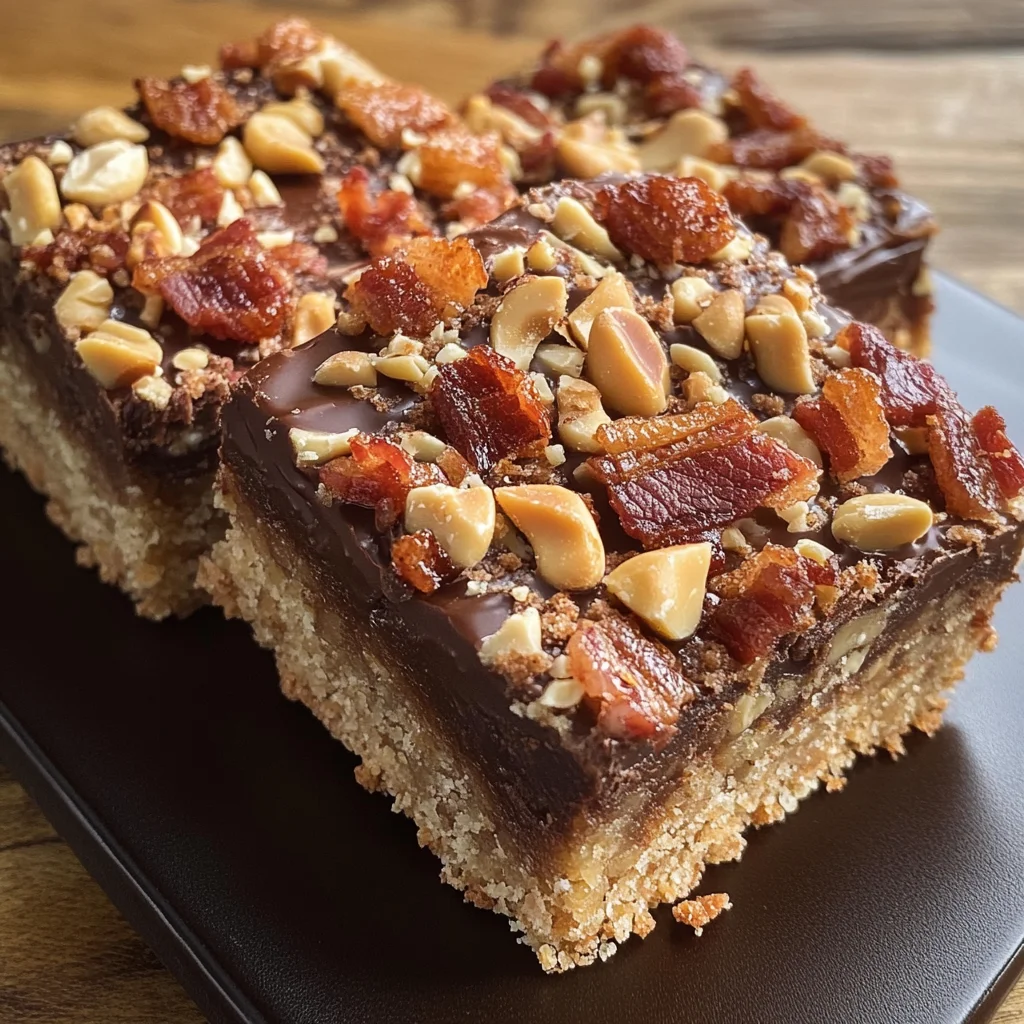 Peanut Butter-Turkey Bacon Bars