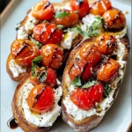 Ricotta Bruschetta with Roasted Tomatoes