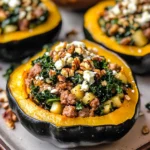 Sausage-Stuffed Acorn Squash